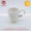 White ceramic sublimation coffee/travel mug/cup and saucer with crown design