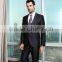 2015 custom made fashion satin lapel black suits for men