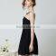 New fashion sleeveless beaded back open black women party dress tutu dress