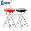 LS-9009A Portable Soft round seat metal folding chair metal foldable chair