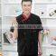 cusomize black OEM design supply catering uniforms,italian restaurant uniforms for men wholesale