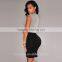 Women Draped Asymmetric High Waist Party Clubwear Pleated Bodycon Mini Skirt