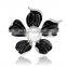 Simple Small Pure fresh Petal Flower Alloy Drip Crystal Jewelry Women Brooches