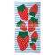 Watermelon Strawberry Lemon Fruit Design Custom Size Digital Print Luxury Adorable Velour Beach Towel