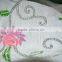 linen floral sequin scarf