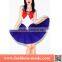 2017 Womens One Piece Sailor Moon Blue Cosplay skater dress wholesale