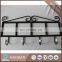 Wrought Iron Wall Coat and Clothes Rack with 4 hook