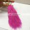 Hot sale top grede fox tail shape keyrings wholesale china fox tail keyrings