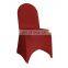 Elegant Wedding Party Burgundy Cheap Spandex Chair Cover