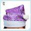 Cheap Colors Father Christmas Party Sequin Santa Hats HPC-1040
