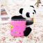 Custom plush animal panda tubular penrack supplier