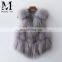 Popular Lovely Fox Fur Vest Beautiful Good Quality Girl Fox Short Fur Vest