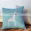 New Latest Design Home Decor Cushion Pillow Case Cover 2017 Fashion Custom Cute Sofa Throw Unicorn Design 3D Cushion Cover