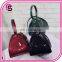 Creative design fashion bright PU leather triangle shoulder bag casual daypack bags