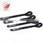 Reusable nylon P shape cable  tie sticky magic tape with logo printed