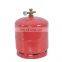 3KG Hydraulic gas container/ spherical tank / camping lpg cylinder with burner/ cooker/ stove