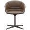 Dining room furniture leather cushion aluminium base fiberglass dining chair