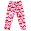 2019 Valentine's Heart Printing Baby Leggings Wholesale Kids Leggings Custom Leggings