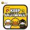 B.Duck warning sticker Printed car body Warning Sticker wholesale