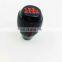 Black Leather digital Number car gear stick shift knob\
