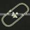 Hot Sale Bling Necklaces Tennis Chain Alloy Rhinestone Butterfly Tennis Choker Necklace Women Jewelry