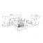 G8048D 1+2+3 Sofa Customized Color Leather Living Room Sofa Set