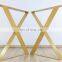 Table Legs Heavy Duty Furniture Office Dinning Desk X Shape Steel Coffee Dining Metal Luxury Modern Golden Table Legs For Table