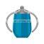 12 oz glitter customized printing egg double wall stainless steel sippy cup