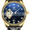 AILANG 8503G Luxury Automatic Tourbillon Moon Phase Function Men Watch Leather Band Diamond Decoration Business Wristwatches