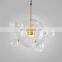 European Popular Decor Pendant Light Restaurant Modern E27 Transparent Glass Hanging Lamp Bubble LED Chandelier