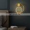 New Wall Lamp Living Room Background Wall Lamps Aisle Corridor Lamps Creative Designer Minimalist Clock Light