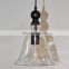 1 Light Vintage Hanging Big Bell Glass Shade Ceiling Lamp Pendent Fixture