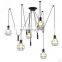 Retro loft industrial iron hanging lights E27 110V 220V LED black pendant lamps for kitchen living room bedroom aisle restaurant