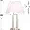 NEW hot selling Modern style table lamp with sliver finish zhongshan lighting factory