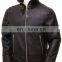 Men Black Sheepskin Bomber Jacket