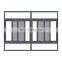 Large Heavy Duty Sliding Patio Window / Hurricaneproof Aluminium Sliding Glass French Window Exterior
