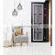 Latest style Aluminum frosted glass casement doors for bathroom  with low price