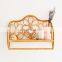 Hot Sale Rattan Wall Shelf Flower-Shaped Decor Storage Rack for Bathroom Wicker Plant Hanging Wholesale Vietnam Supplier