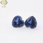 wholesale blue sapphire loose dark blue colored stone synthetic corundum losse gemstone