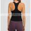 Ready To Ship New Ribbed Sexy In Build Bra Yoga Crop Top Fitness Gym Wear Women Workout Physical Activity Wear Tank Top
