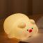 EGOGO New Wholesale Silicone Night Lamp Desktop Mini Pig Silicone Light Toys Bedroom Toy LED Night Light