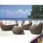 Garden Line Lowes Wicker Outdoor Patio Rattan Sofa with Cushions