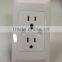 double US america Jingze universal electrical wall outlet usb wall plate/receptacle/outlet with usb output