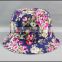 wholesale 2015 custom fashion short brim fabric dyed bucket hat