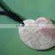2016 New Products White and Pink Mosaic Color Mother of Pearl Shell Heart Natural MOP Pendant