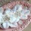 Floral Bohemian Bridal Accessories Luxury Austrian Crystal Ribbon Flower Hair Accessory Fashion Women Hair Jewelry