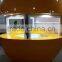 Durable elegant outdoor frozen yogurt kiosk, bubble tea kiosk, ice cream kiosk