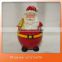 Santa Claus Face Red and White Ceramic Stoneware Christmas Cookie Jar