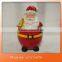 Christmas gift santa shape food storage ceramic cookie jar