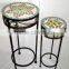 free standing metal flower shelves